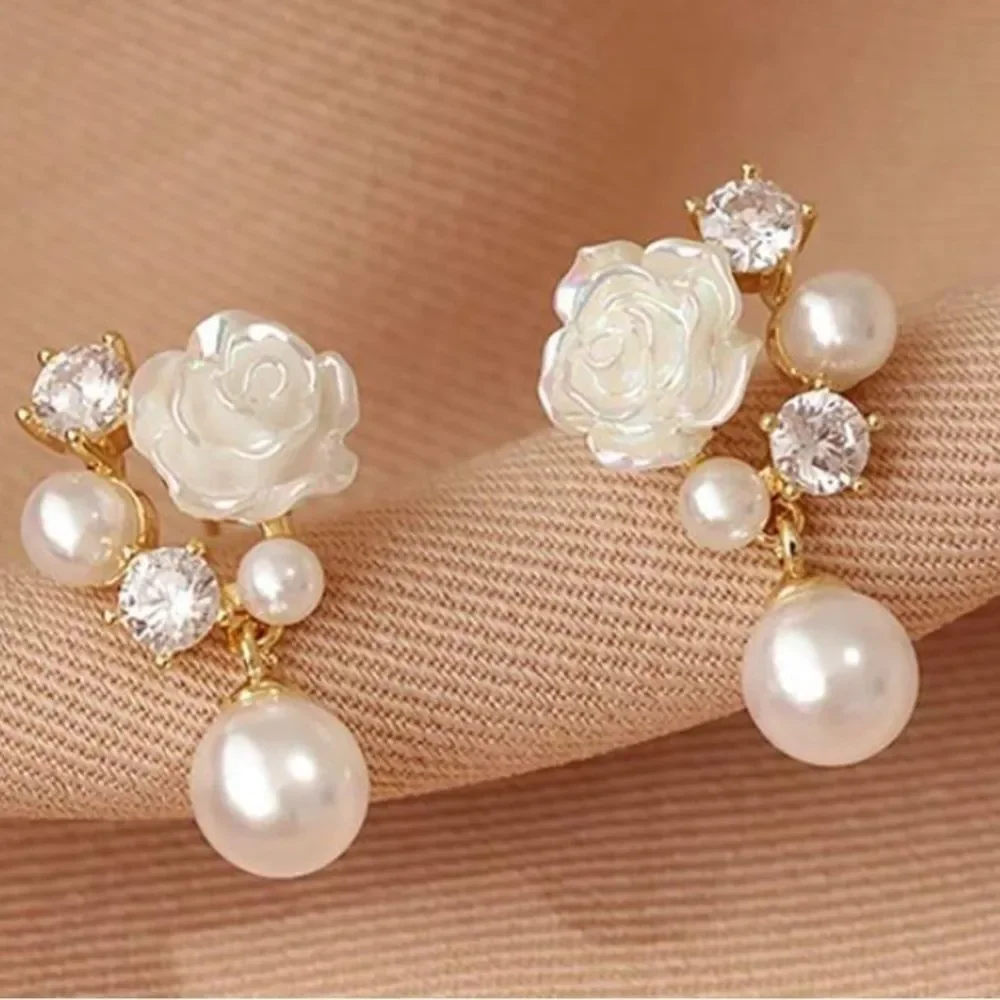 3for$20 1 Elegant And Gentle Camellia Earring